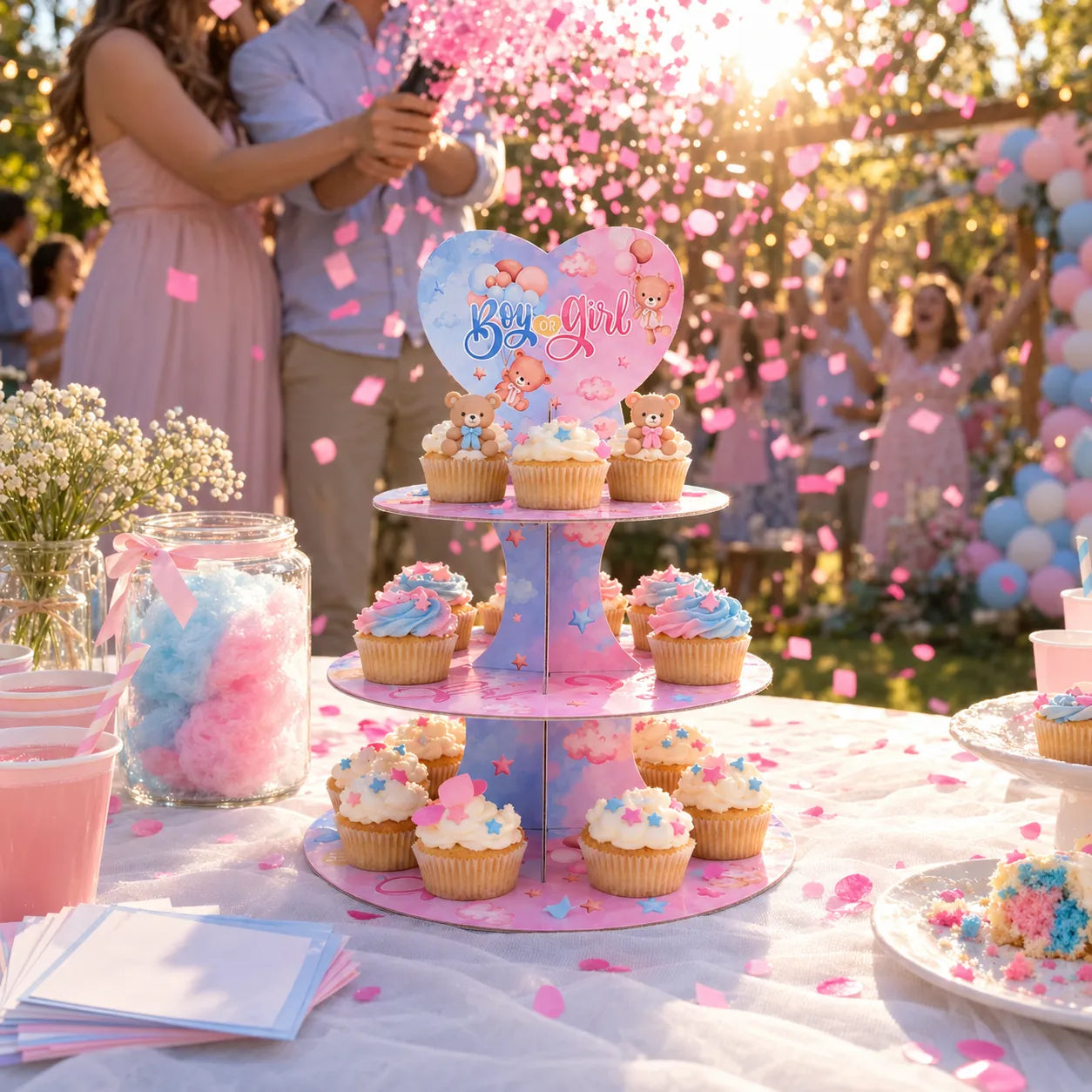 Présentoir Cupcakes Baby Shower Cool