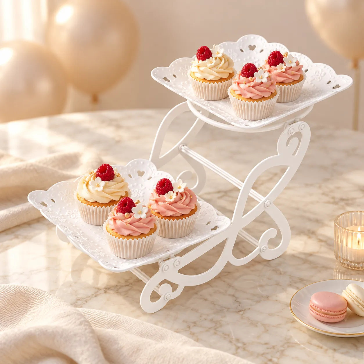 Présentoir à Cupcakes Carré original retro