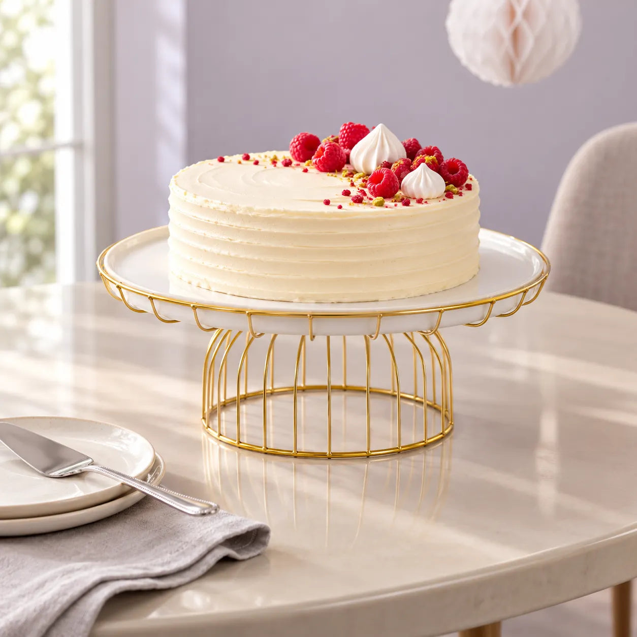 Présentoir à Gâteaux en Fer chic