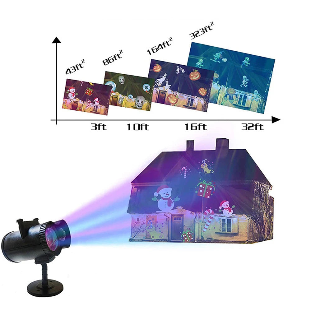 Projecteur Noël Double Tube stylé
