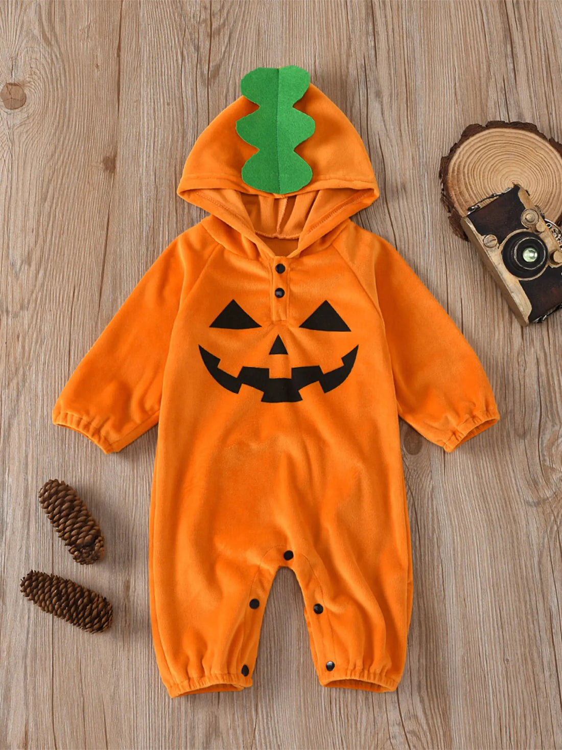 Pyjama Bébé Orange Citrouille