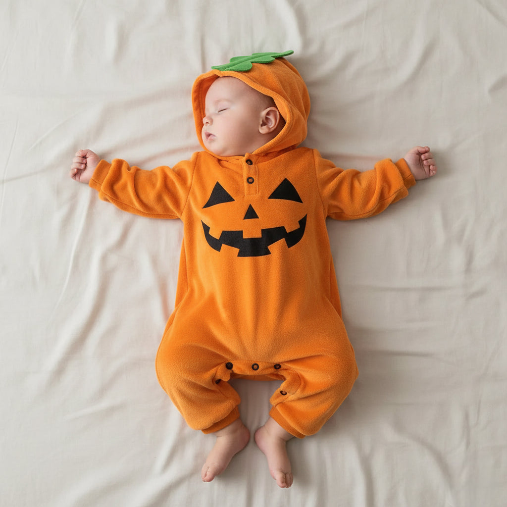 Pyjama Bébé Orange Citrouille