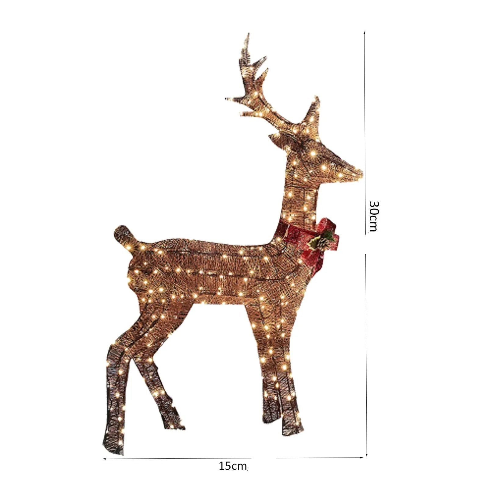 Renne Lumineux Noël Design Mesure
