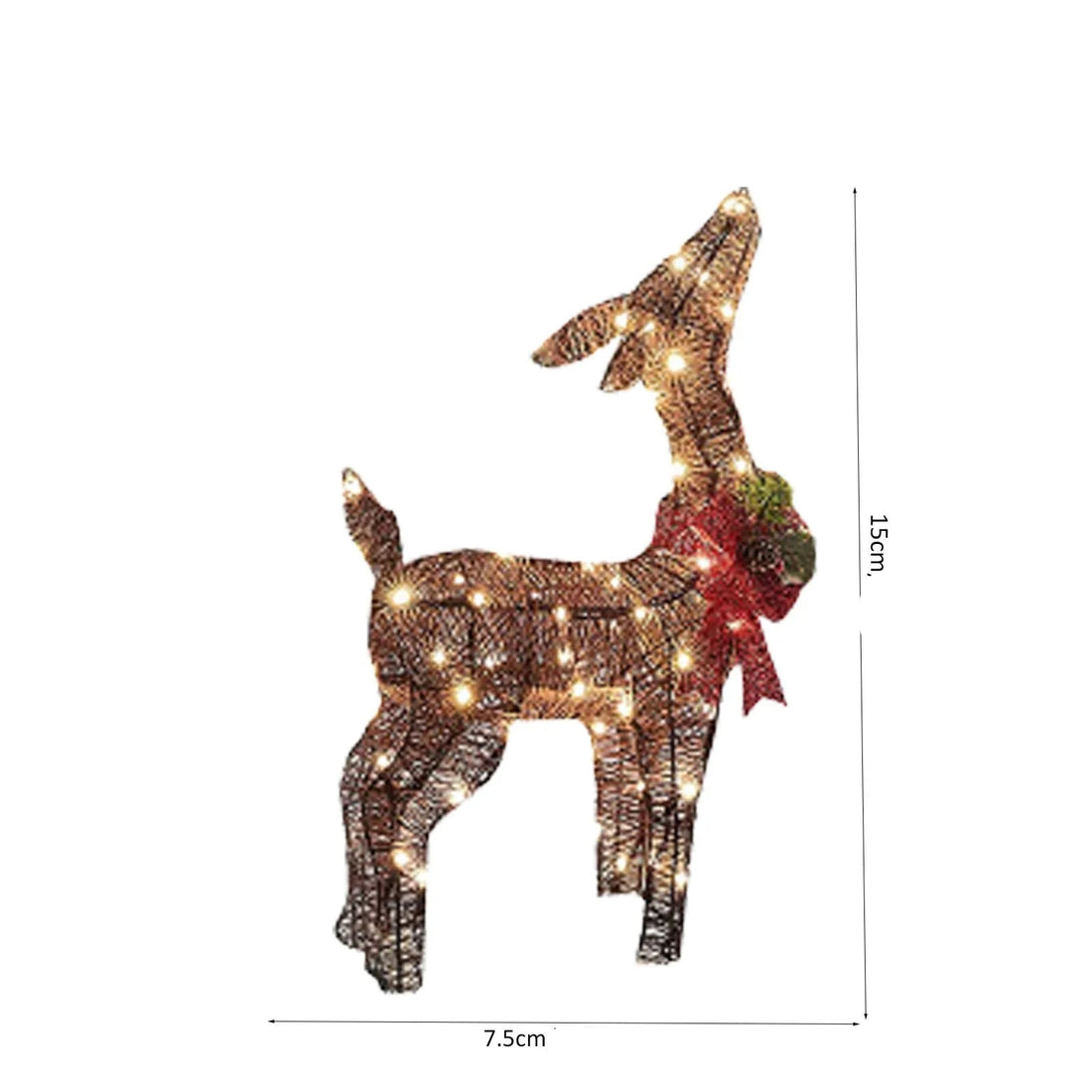 Renne Scintillants Noël Extérieur Mesure