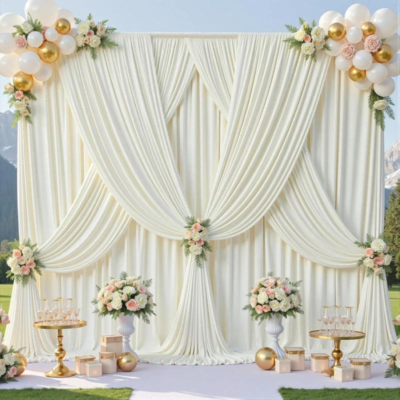 Rideau Ivoire Mariage Chic