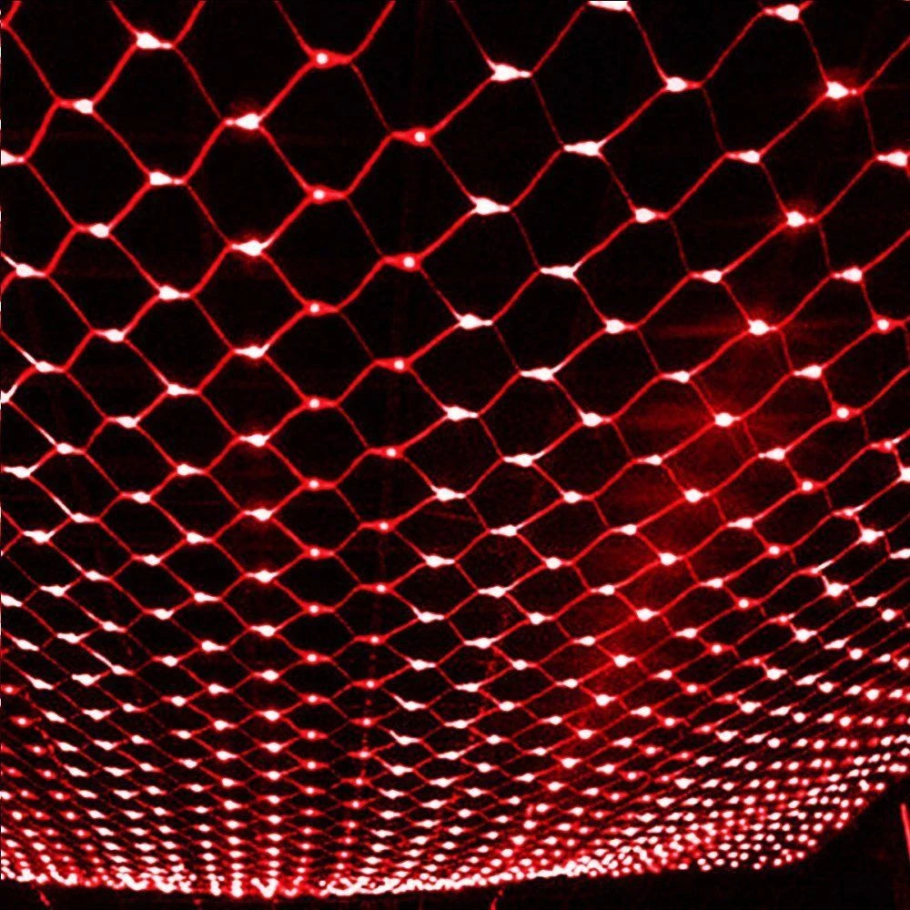 Rideau Lumineux Filet Rouge Design