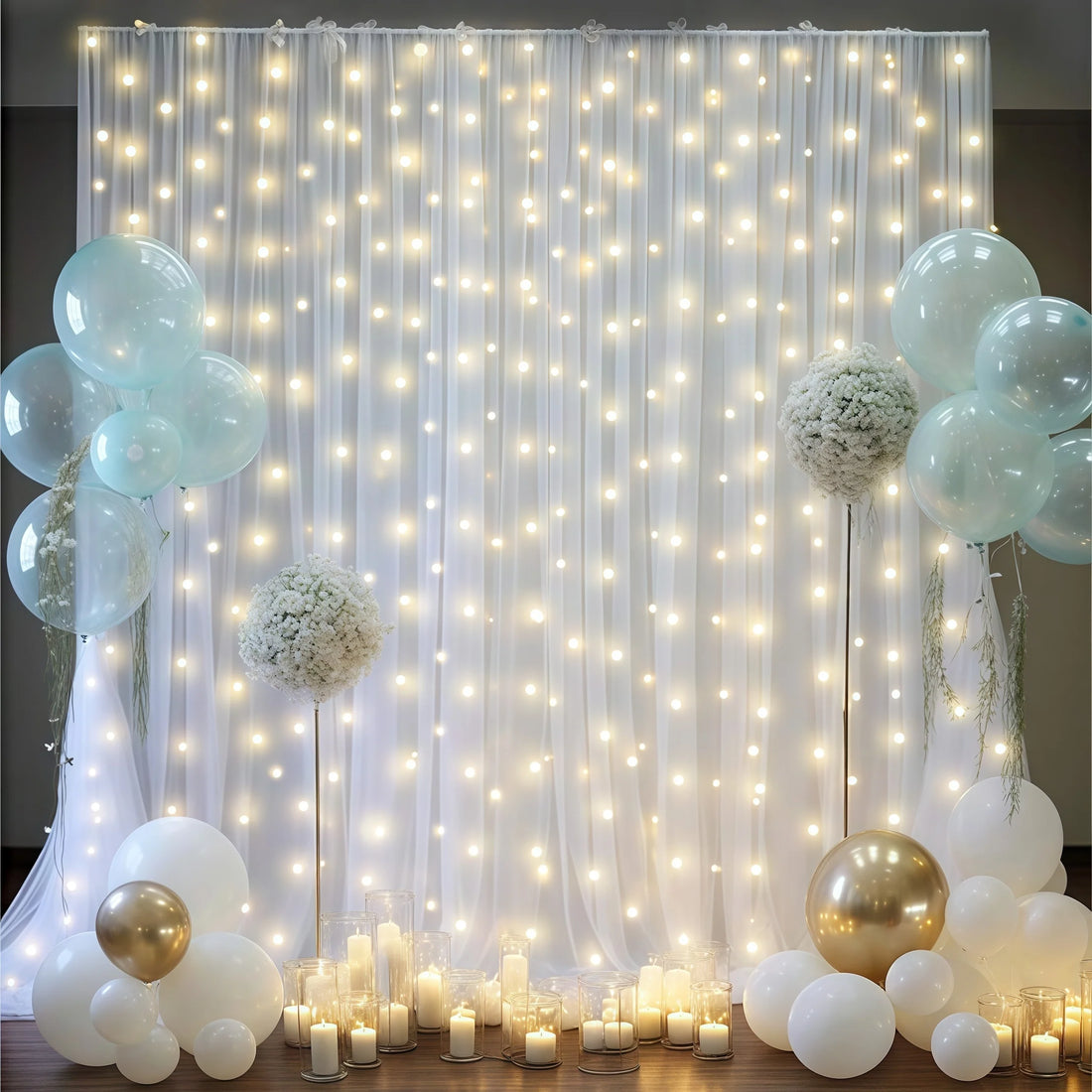 Rideau Mariage Lumineux Chic