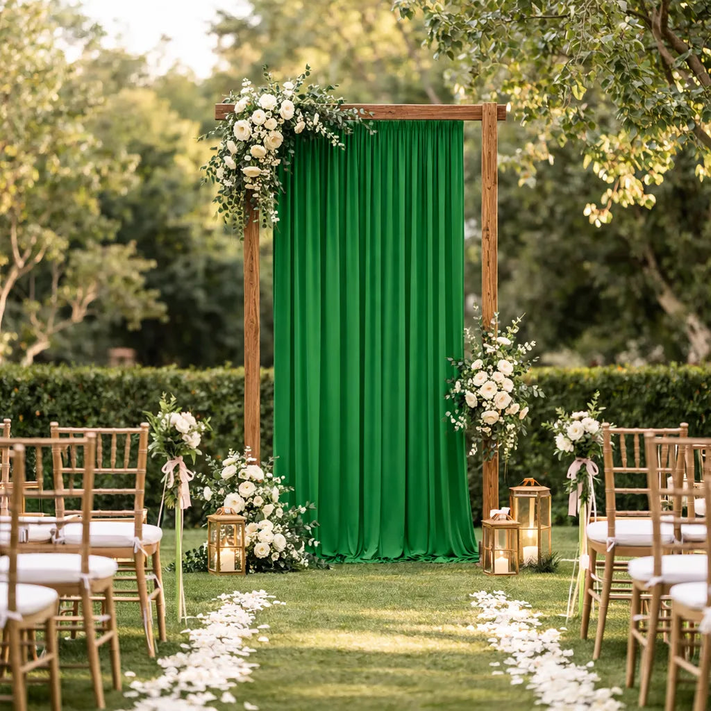 Rideau de Fond Mariage Vert