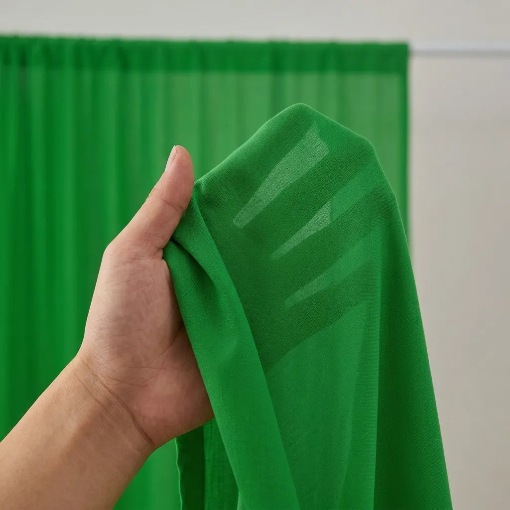 Rideau de Fond Mariage Vert Léger