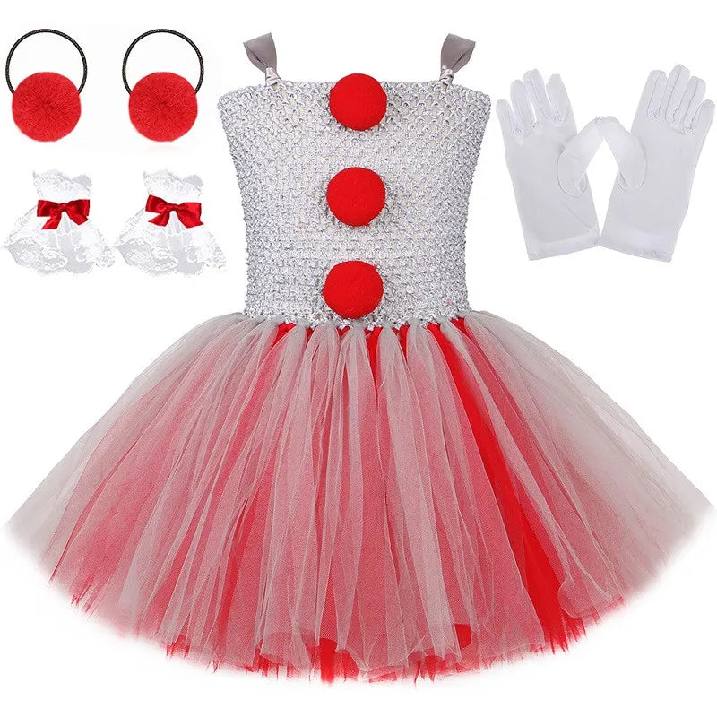 Robe Clown Design Fille complet