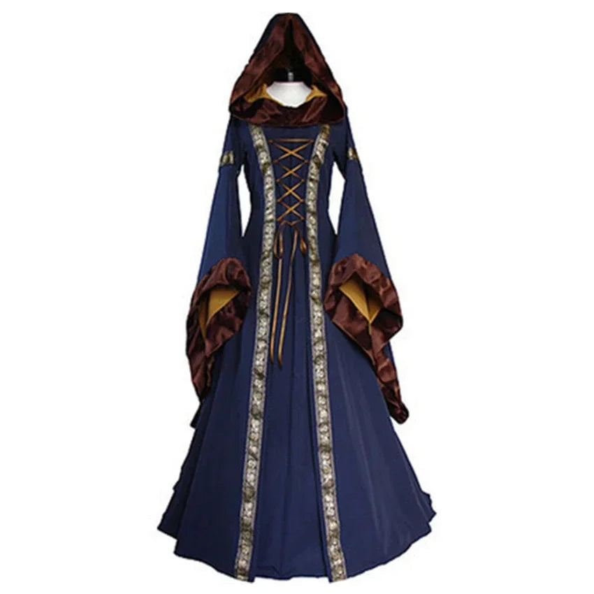 Robe Médiévale à Capuche Unique