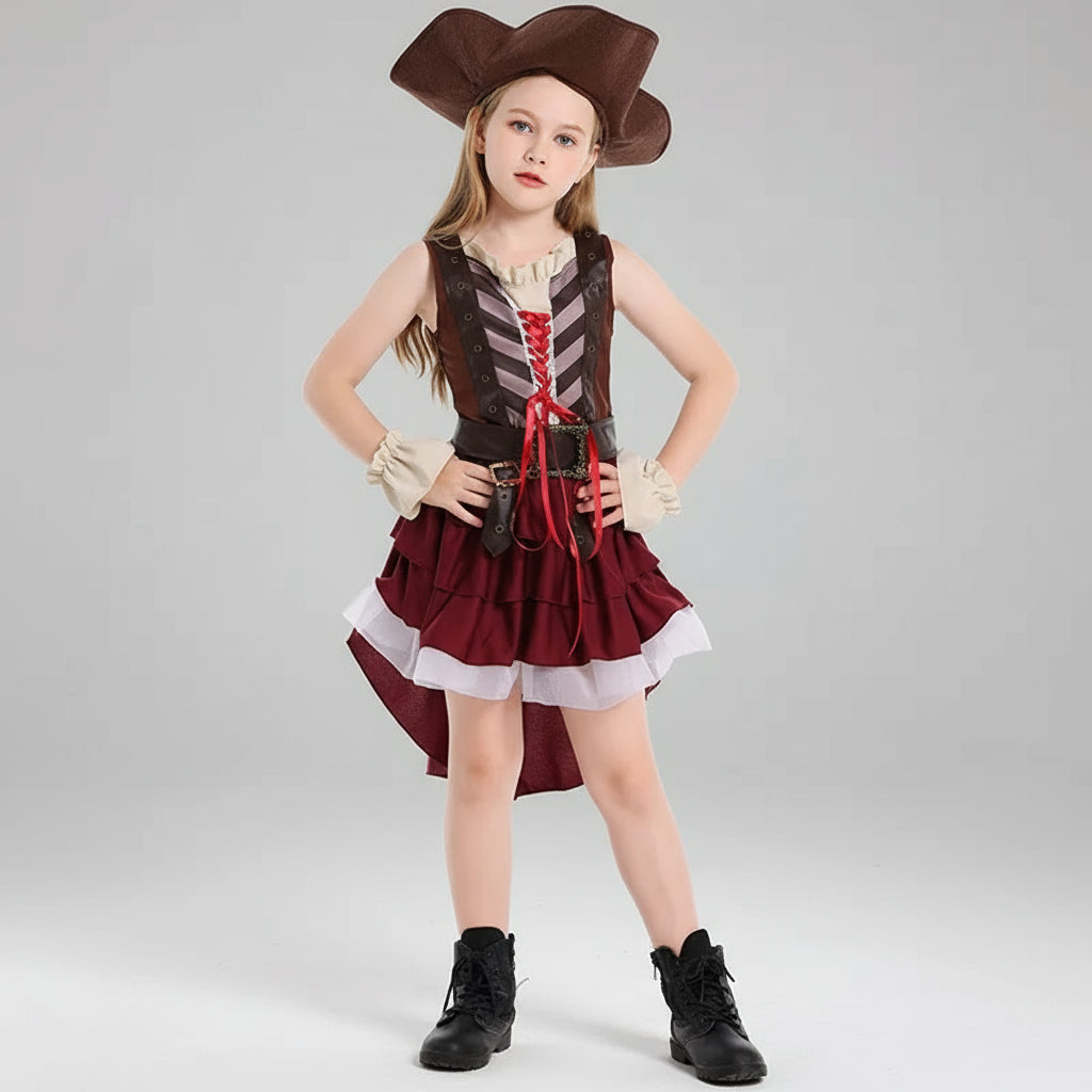 Robe Pirate Marron Fille