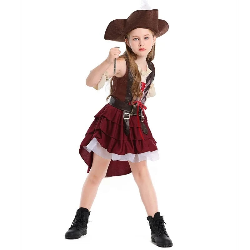 Robe Pirate Marron Fille stylé