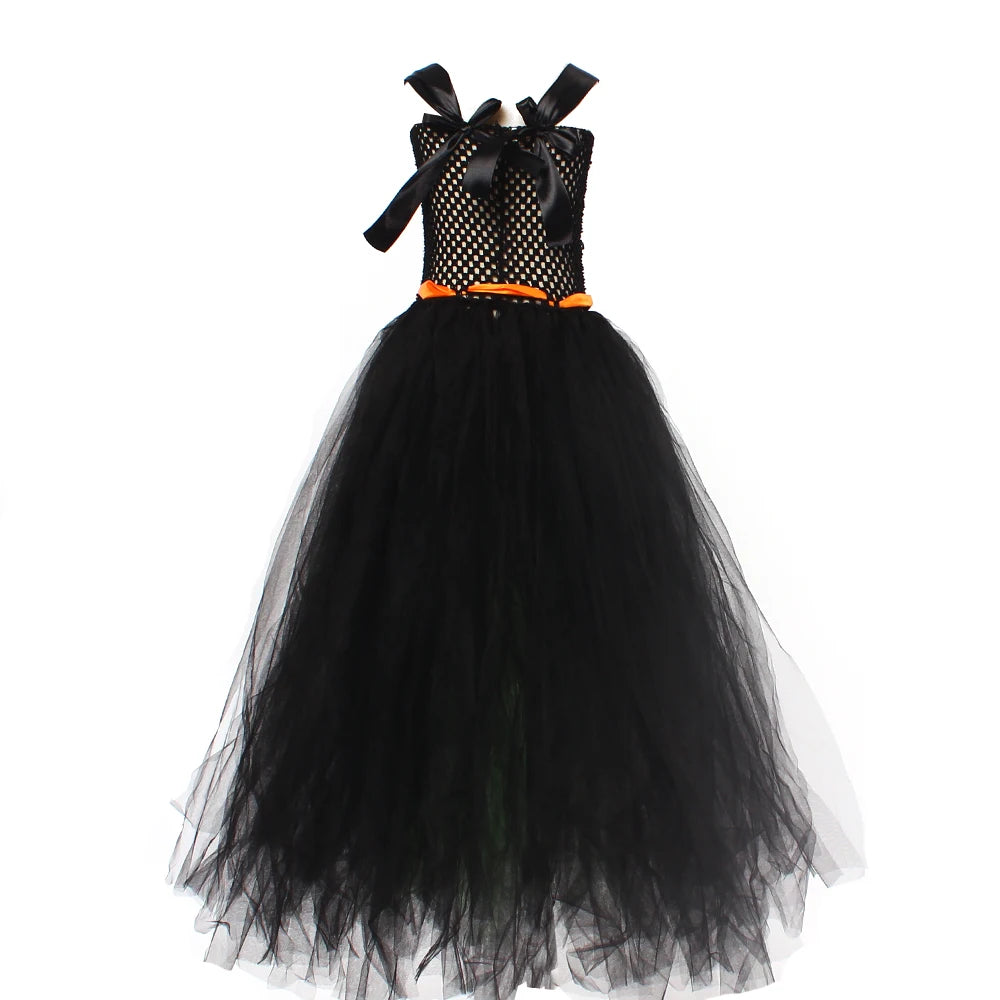 Robe Sorcière Longue Tutu Verte léger
