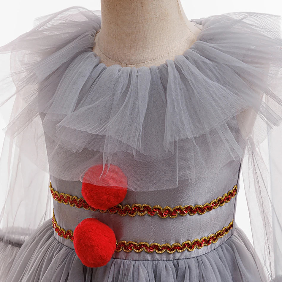 Robe Tutu Clown Pompom