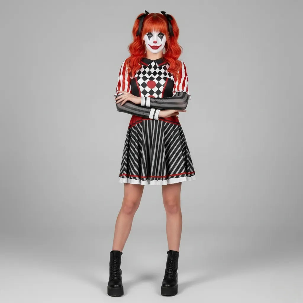 Robe de Clown Imprimée Unique