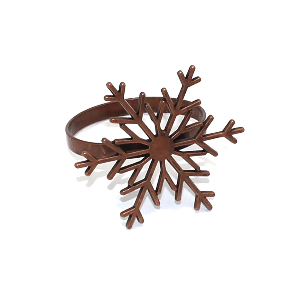 Rond de Serviette Flocon de Neige Vintage