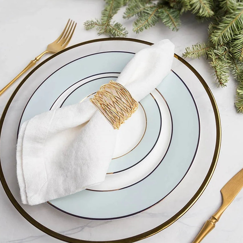 Rond de Serviette Mariage Torsadé