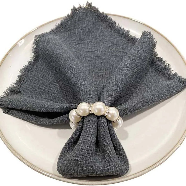 Rond de Serviette Mariage en Perles
