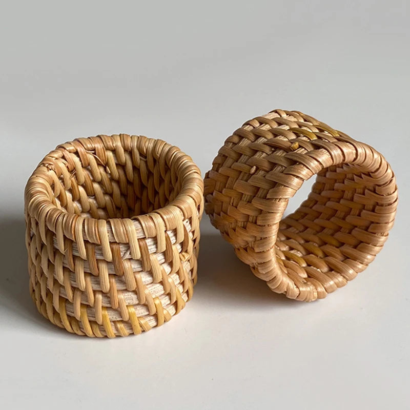Rond de Serviette Naturel Mariage Chic