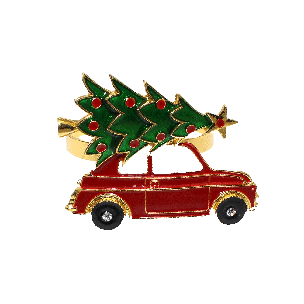 Rond de Serviette Voiture Noël
