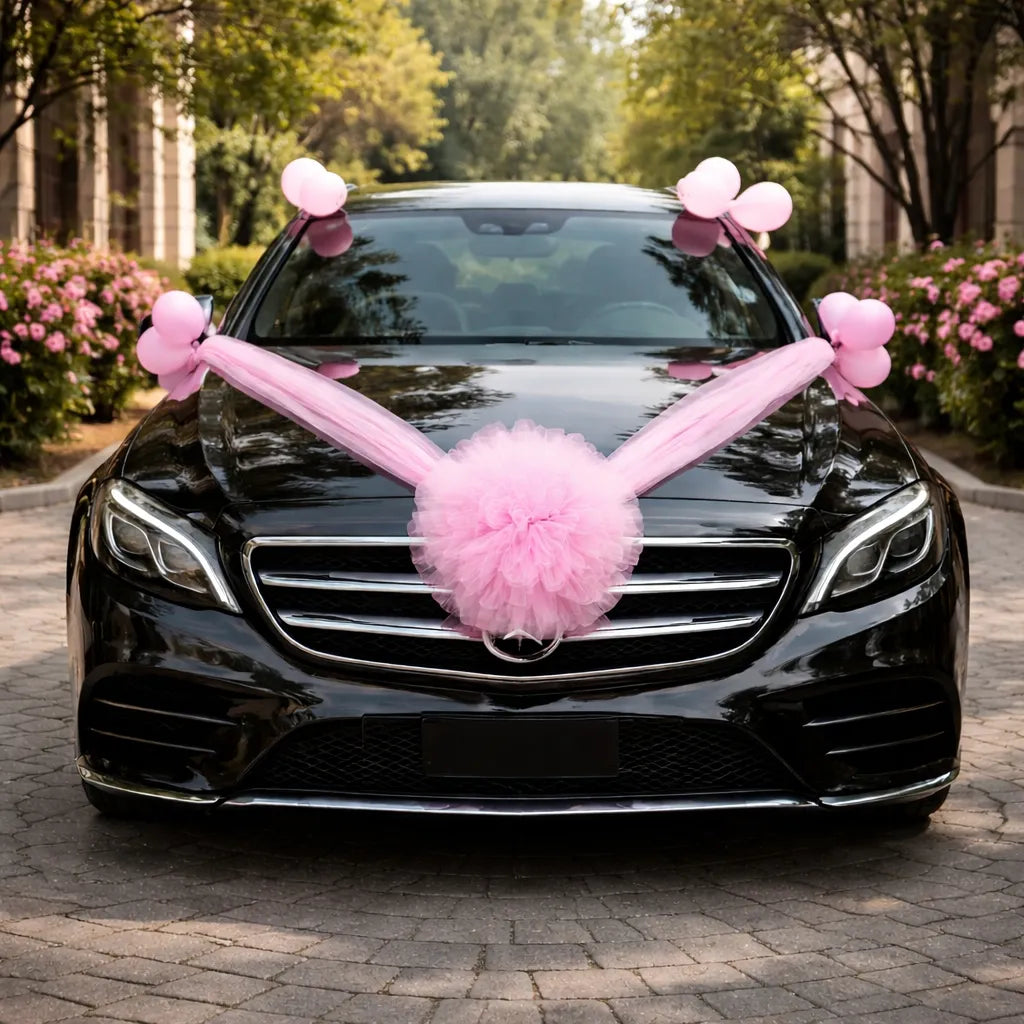 Ruban à Boule de Tulle Décorative pour Voiture