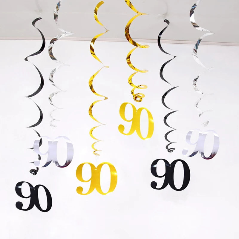 Guirlandes Anniversaire Suspendues 90 Ans Originales