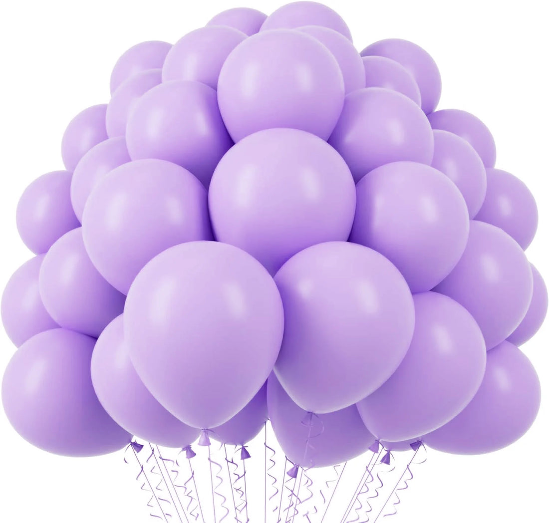 Ballons Anniversaire Violet Pastel