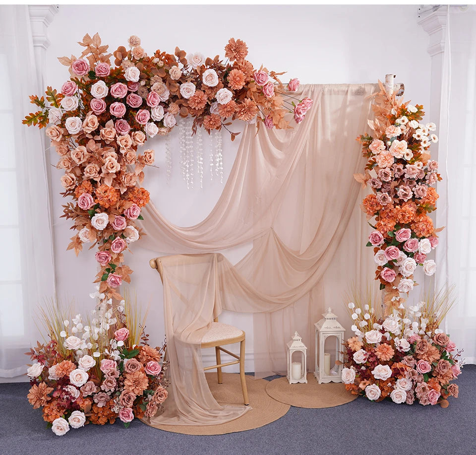 Fleurs de Rose Artificielles pour Arche Mariage