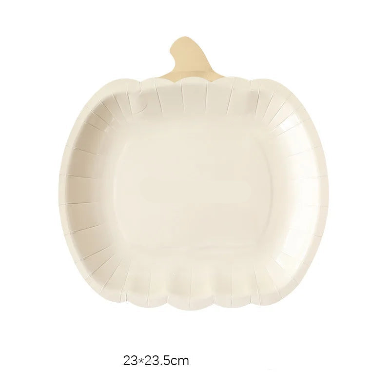 Assiette Blanche  Citrouille