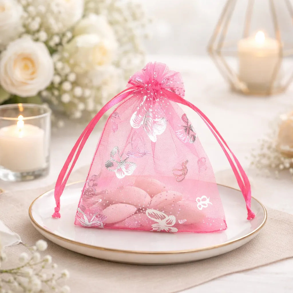 Sac à Dragées Mariage Papillons