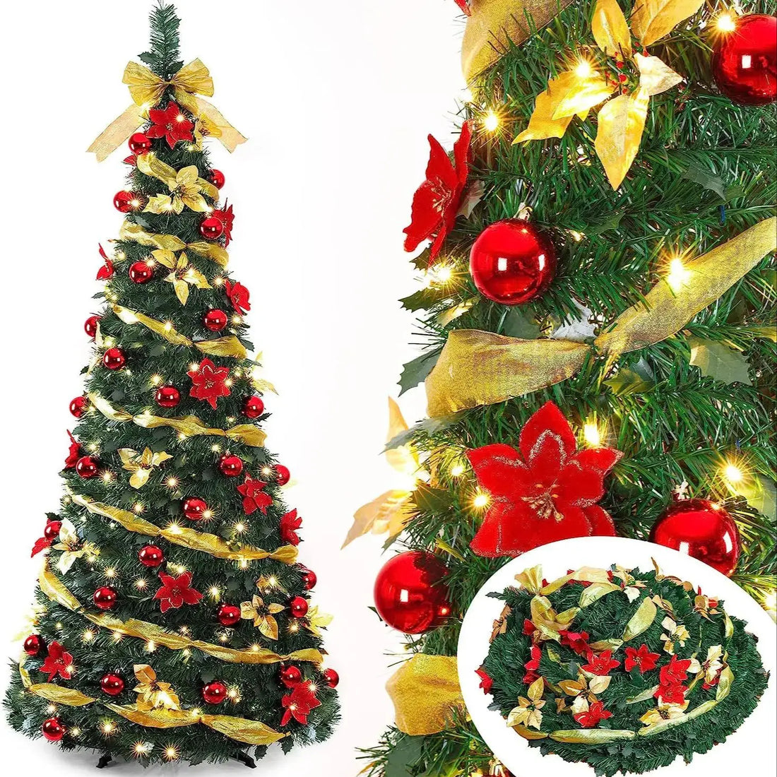 Sapin De Noël Escamotable lumineux