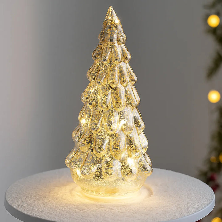 Sapin en Verre Décoratif à LED