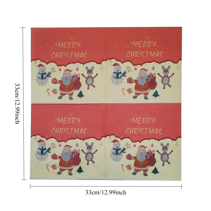 Serviette en Papier Décorative Noël