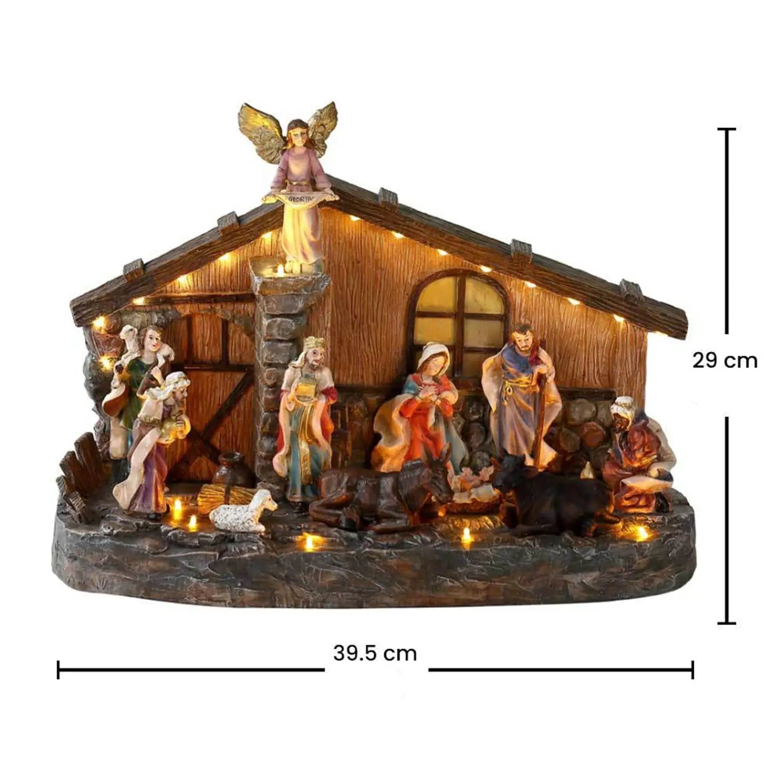 Crèche de Noël Lumineuse Musicale