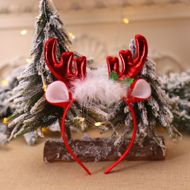 Serre-Tête Noël Renne Rouge