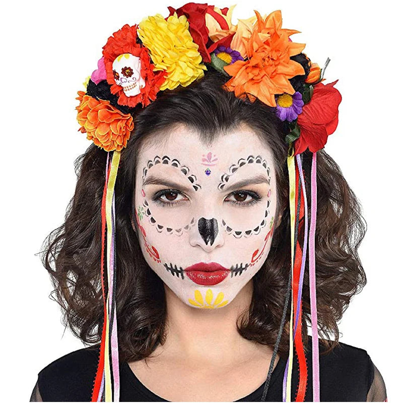 Serre-tête Fleur Halloween Unique