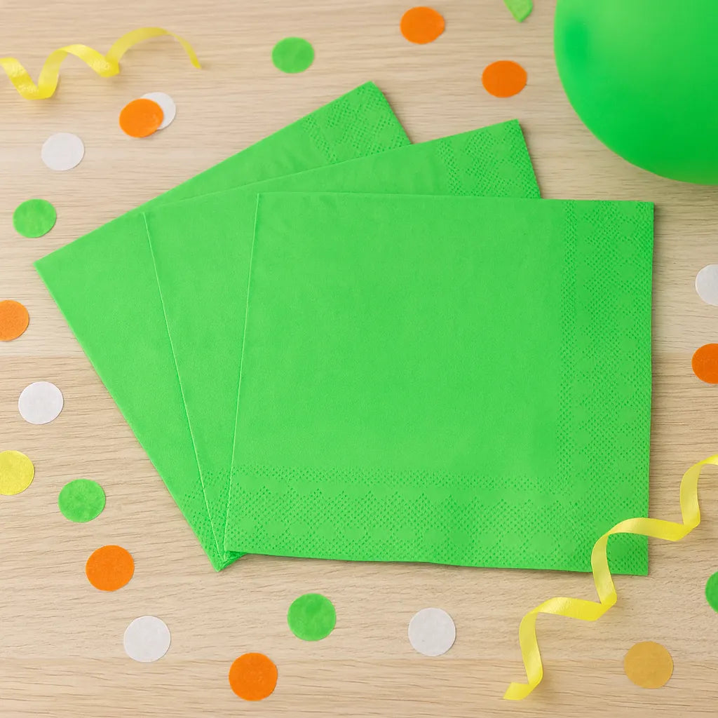 Serviette Anniversaire Verte 1