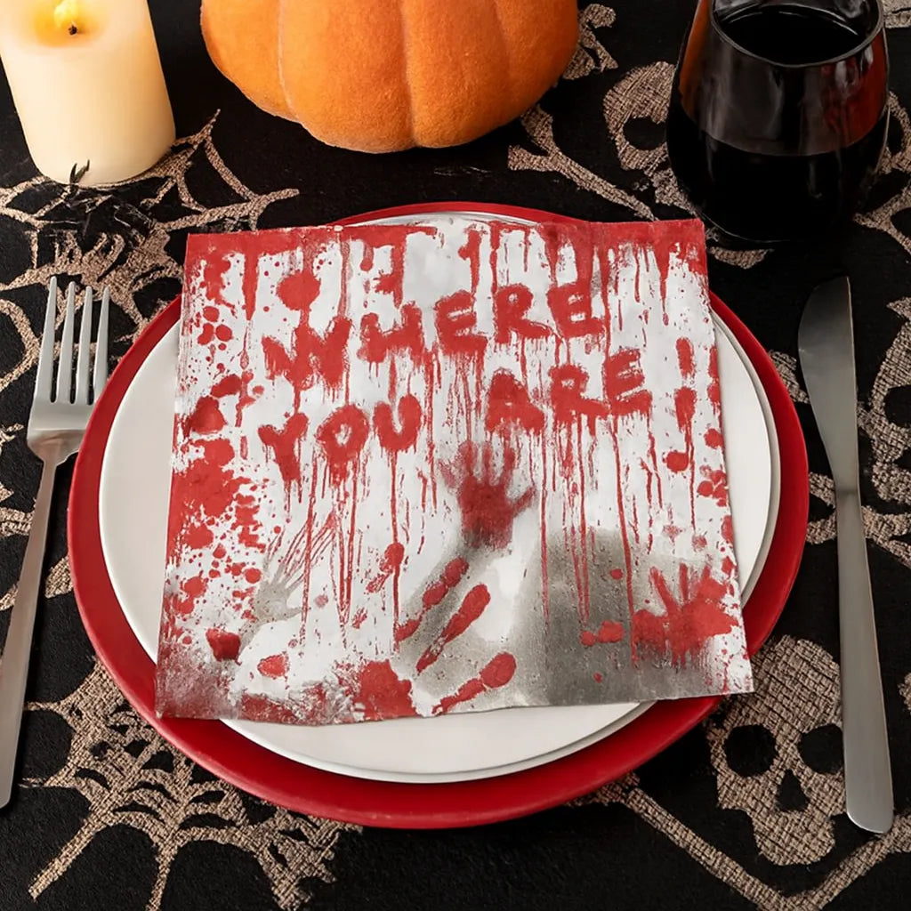 Serviette Halloween Sanglante