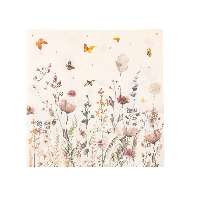 Serviette Jetable Ambiance Printanière 