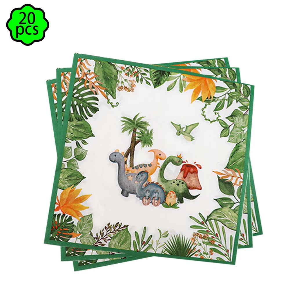 Serviette Jetable Dinosaure