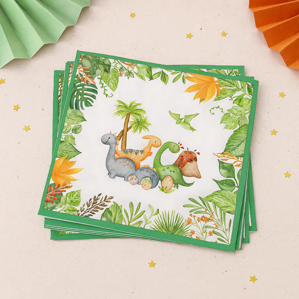 Serviette Jetable Dinosaure 1