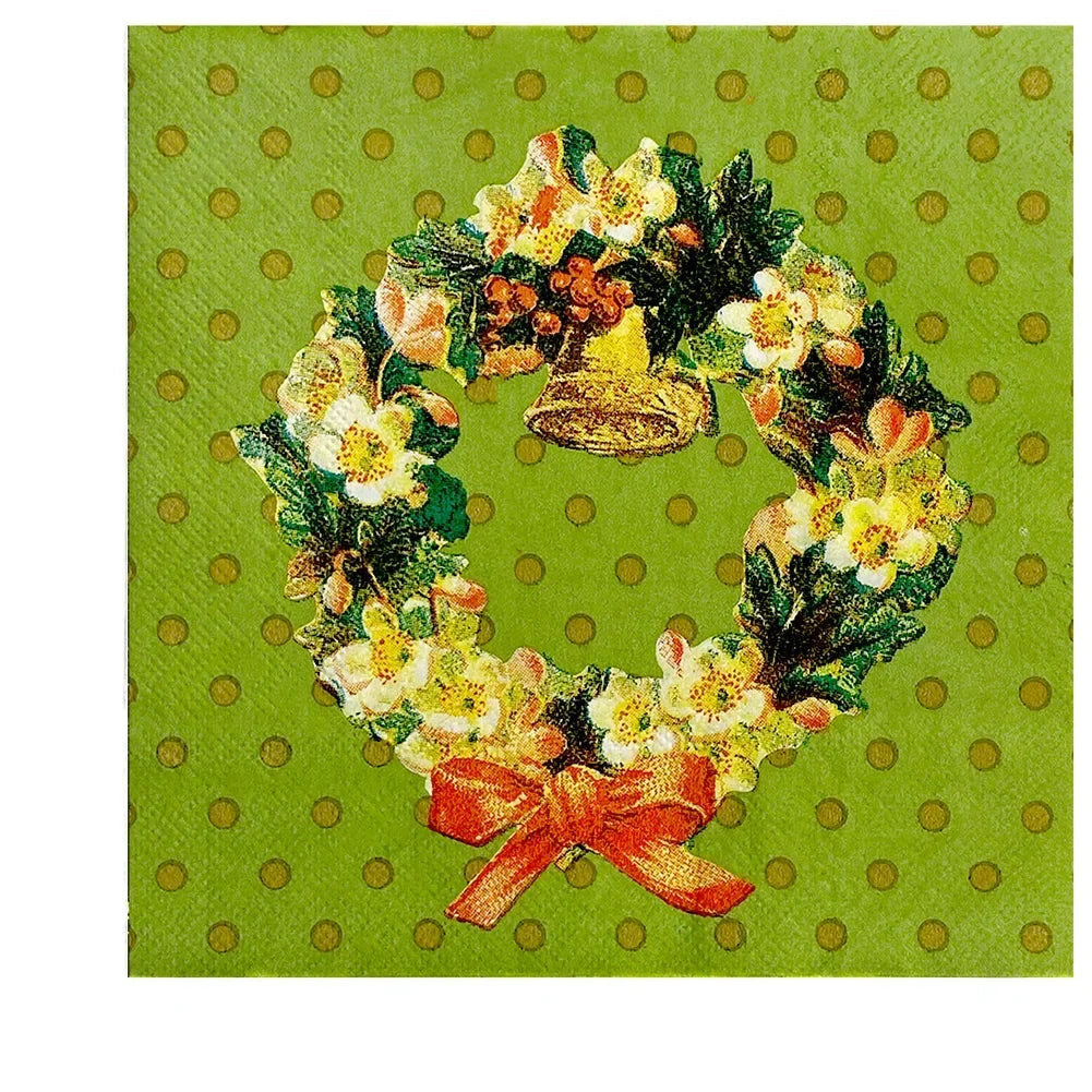 Serviette Noël Verte Design