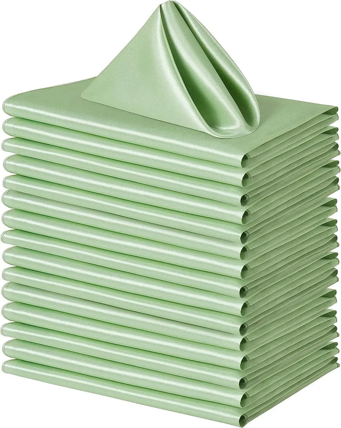 Serviette de Table en Satin Vert clair