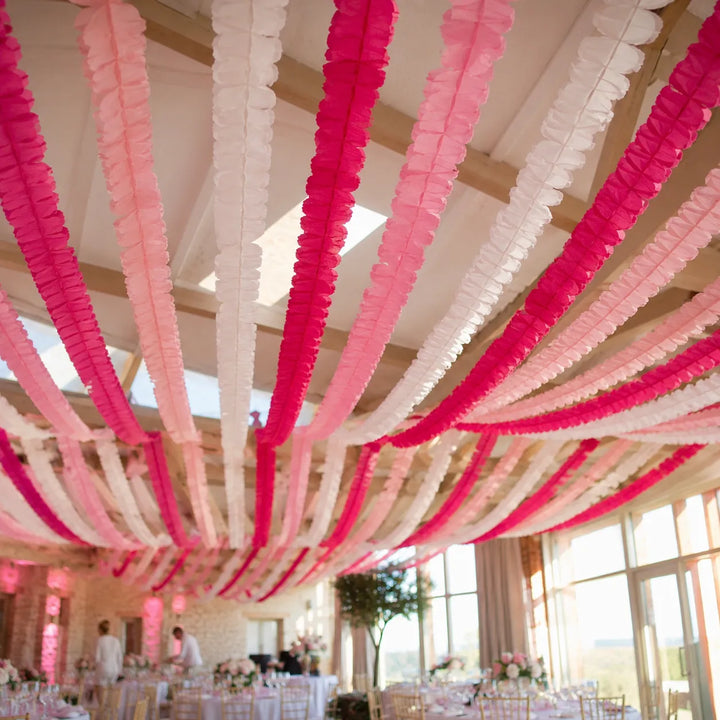 Set de Guirlandes en Papier Nuance Rose
