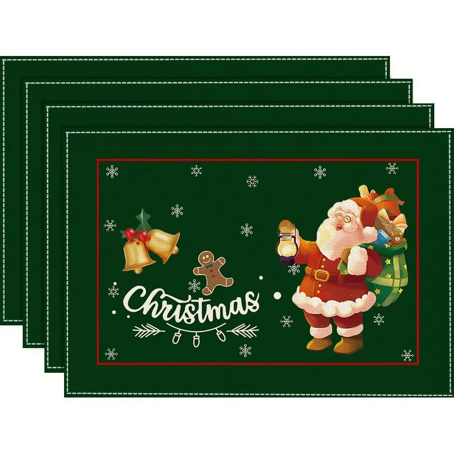 Set de Table Christmas Vert