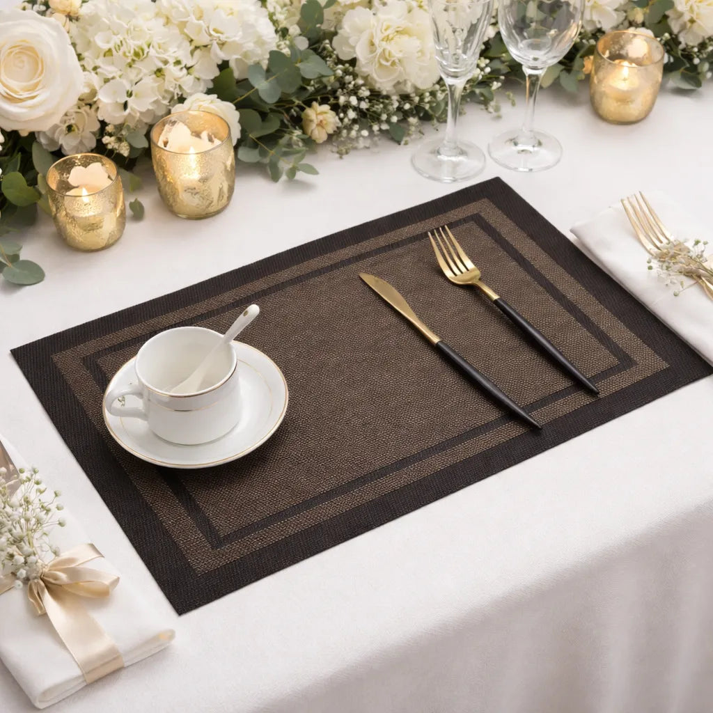 Set de Table Marron Elégant 