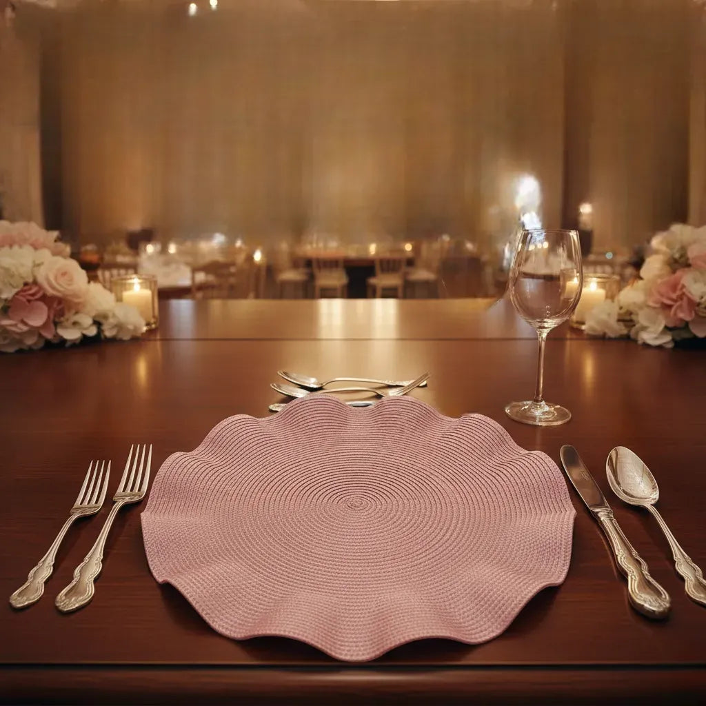 Set de Table Rose Ondulée