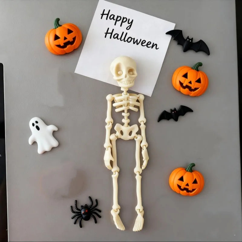 Squelette Magnétique Déco Halloween Durable