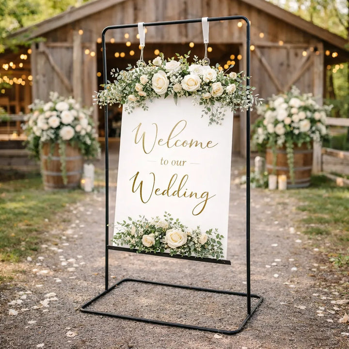 Support Affichage Noir pour Mariage
